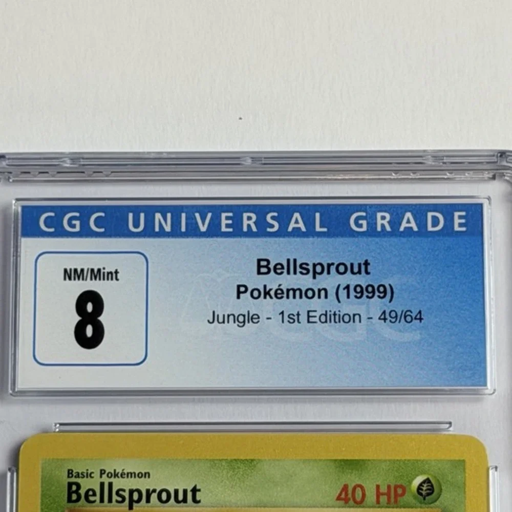 Bellsprout Jungle 1st Edition 49/64 CGC 8 NM/Mint TCG Pokemon‎ 1999 WotC Vintage